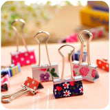 Small Size 38mm Printed Metal Binder Clips