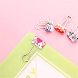 Small Size 38mm Printed Metal Binder Clips