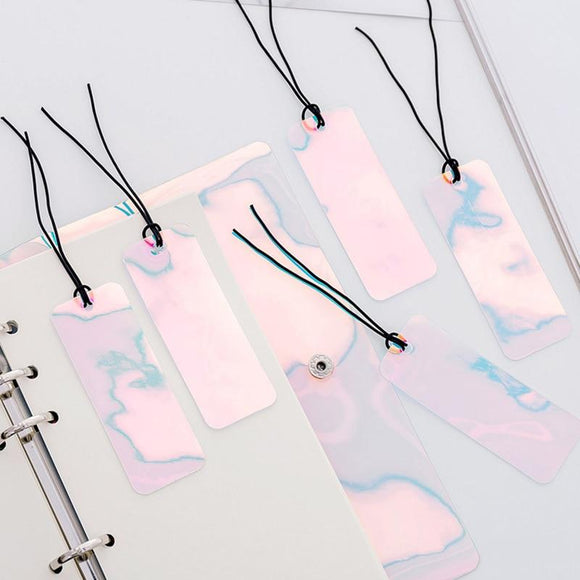 Laser Bookmarks Pink Transparent