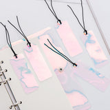 Laser Bookmarks Pink Transparent