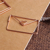 Rose Gold Love Paper Clip