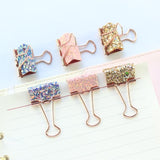 Sequins Metal Office School Binder Clip