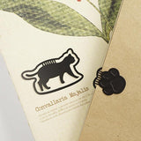 Cute Cat Metal Bookmarks  Black