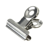 Silver Tone Metal Document Binder Clips