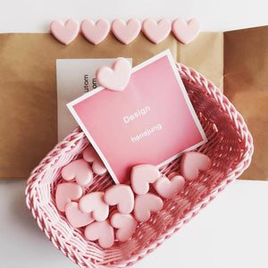 Pink Love Heart Paper Clips