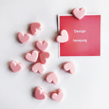 Pink Love Heart Paper Clips