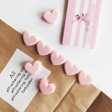 Pink Love Heart Paper Clips