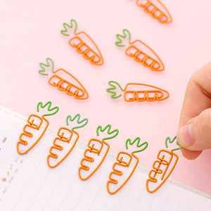 Creative carrot Shaped Metal Paper Clip