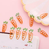 Creative carrot Shaped Metal Paper Clip