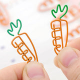 Creative carrot Shaped Metal Paper Clip