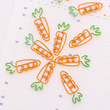 Creative carrot Shaped Metal Paper Clip