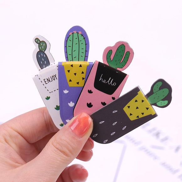 Cute Cactus Magnetic Bookmarks Books