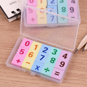 Number Pencil Rubber