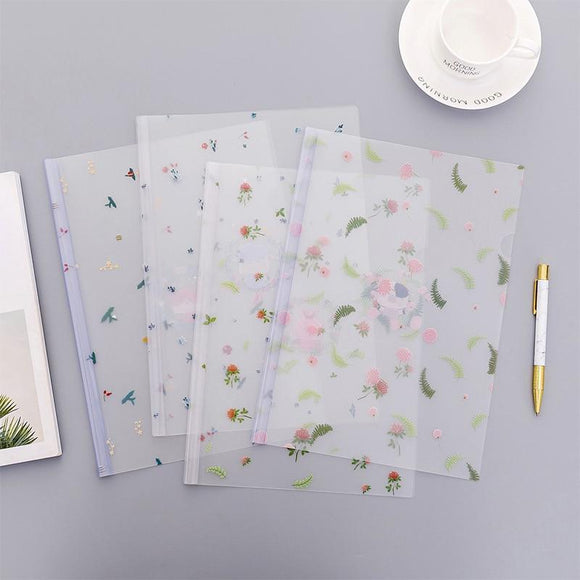 Green leaves paper file